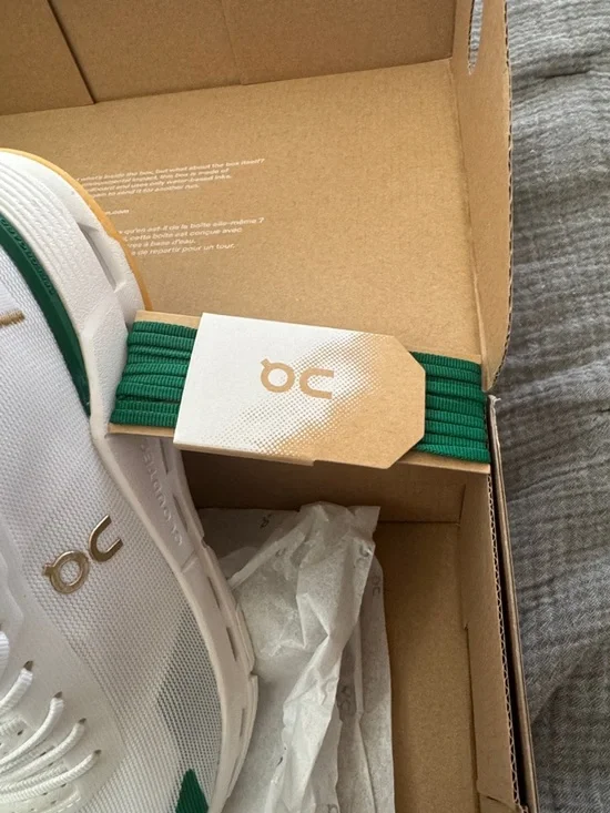 NIB On Cloud Cloudnova Form 2 (Revolve exclusive) white/bouquet green sz 7.5 - Picture 5 of 6